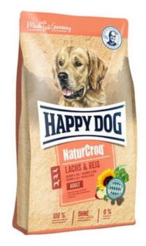 Сухой корм для здоровья кожи и шерсти взрослых собак Happy Dog NaturCroq Lachs&Reis 22/9 (лосось и рис)
